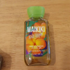 Bath & Body Works WAIKIKI BEACH COCONUT Shower Gel Travel Size 3 oz - Picture 1 of 3