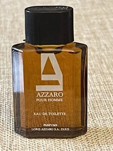 Vintage Azzaro Pour Homme Men Eau de Toilette Splash 1/4 oz. Mini New No Box - Picture 1 of 3