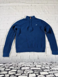 Jersey Vineyard Vines Boys Texturizado Tres Cuartos Cremallera Talla Mediana - Imagen 1 de 7