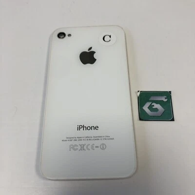 Repuesto de cubierta trasera de vidrio para Apple iPhone 4s A1387 blanca genuina OEM GRADO C Foto 1 de 3