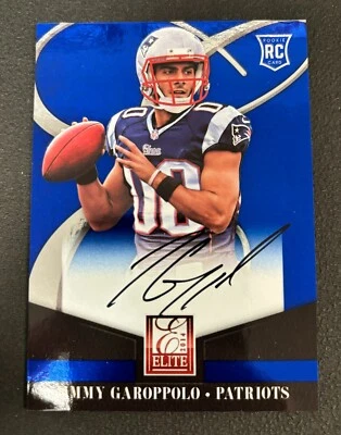 2014 Panini Elite - Rookie Autographs #23 Jimmy Garoppolo - Patriots - Image 1 of 4