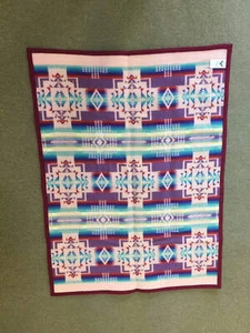 Pendleton Baby Blanket Rosewood Chief Joseph design 32”x44” - Picture 1 of 2