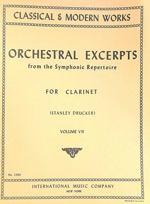 Orchestral Excerpts from the Symphonic Repertoire for Clarinet,  Volume 7 - Image 1 of 4