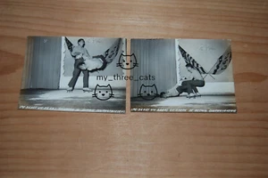 2 fotos USO sin restricciones de la Segunda Guerra Mundial patinadores en acción - patinadores sobre ruedas masculinos girando - Imagen 1 de 7
