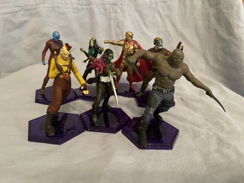 Set of 7 Walt Disney Parks Guardians of the Galaxy Vol. 3 Deluxe Figure Set Cover