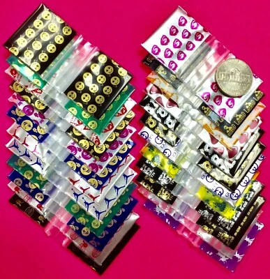 BaggiesSince1987 - 12510 Design Zip Bags 300PCS Metallic 30DSN MIX, READ DETAILS - Image 1 of 4