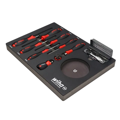 Wiha Tools 91851 Knife Maintenance Magnetic Workstation, 45-Piece Set - Image 1 of 4