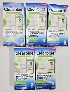 5X Clearblue Menopause Stage Indicator 5 Test Sticks Each Exp 01/2026+ - Picture 1 of 4