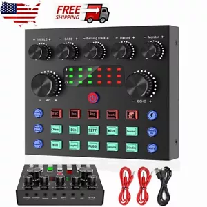Blutooth Audio Mixer Live Sound Card V8S for Live Streaming Broadcast Recording1 - Picture 1 of 12
