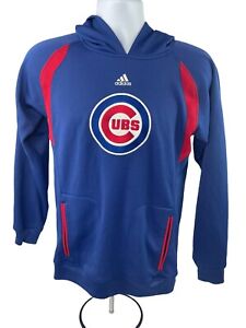 Adidas Chicago Cubs Hoodie Pullover Sweatshirt Youth Size Large (14-16) Blue Red