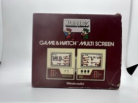 Vintage Nintendo Game and Watch MW-56 Multi Screen Mario Bros. 1983 W/ Box & Ins