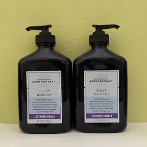 (2) Bath & Body Works Aromatherapy LAVENDER VANILLA Hand Soap 12oz NEW ~RARE~ - Picture 1 of 2