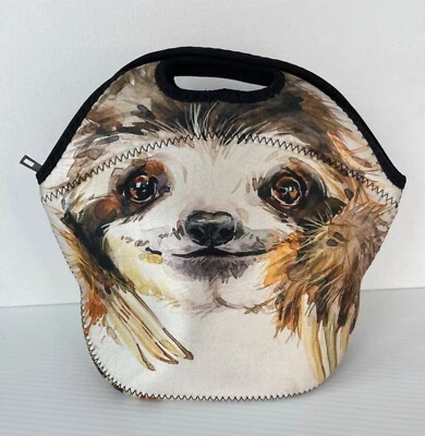 Sloth Neoprene Insulated Lunch Bag Tote Handbag - Image 1 of 4