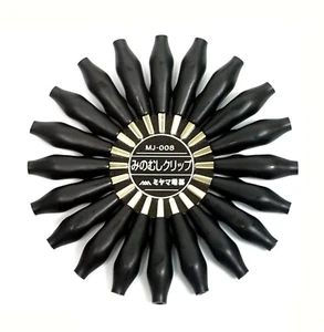 10x Minimum Size 34x5.8mm MJ-008 Alligator Clip Miyama Japan 1A 125V Color Black - Picture 1 of 8