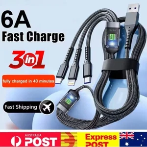 Type C USB-C Cable Charge Charging Data Fast Charger For iPhone 15 16 Samsung - Picture 1 of 12