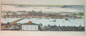 Magonza (Mainz) STAMPA Arcivescovile di Moguntia VISTA Città germania ACQUARELLO - Foto 1 di 20