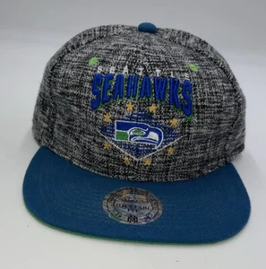 Seattle Seahawks Mitchell & Ness SnapBack Sombrero Ajustable Gris Moteado  - Imagen 1 de 5
