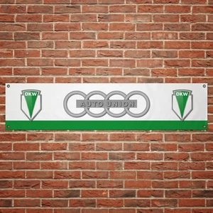 DKW Auto Union Banner Garage Workshop PVC Sign Track Motorsport Car Display - Picture 1 of 4