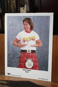 1989 WWF World Wrestling Federation 8-1/4" x 11" Photo Hot Rod Rowdy Roddy Piper - Picture 1 of 4
