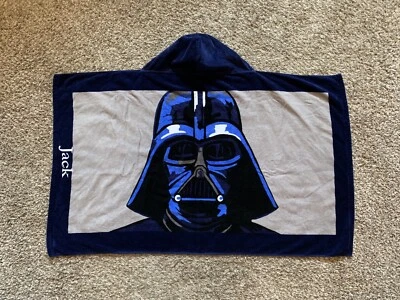 Pottery Barn Kids Star Wars Hooded Bath Beach Towel “JACK” Mess Up Embroidery Foto 1 de 4