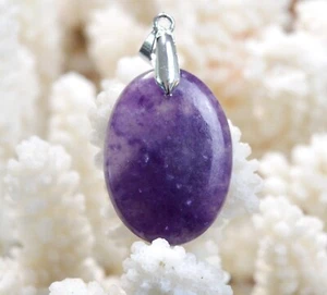 26 Karat Lepidolith - Cabochon Anhänger Naturstein - Brasilien / EY68 - Bild 1 von 2