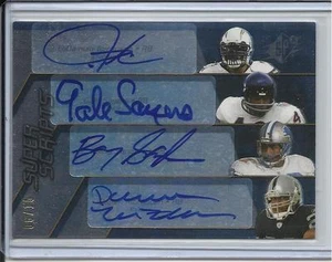 2008 SPX GALE SAYERS BARRY SANDERS TOMLINSON MCFADDEN QUAD AUTOGRAPH AUTO #D/15 - Picture 1 of 2