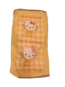 Hello Kitty Beach Towel Vintage Sassoon Brand Good Morning - Picture 1 of 6