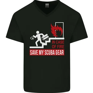 Save My Scuba Gear Diver tauchen tauch Herren V-Ausschnitt Baumwolle - Picture 1 of 25