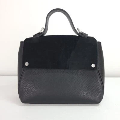 Bolso Treasure & Bond Skyler de cuero con asa superior negro SIN CORREA PARA EL HOMBRO Foto 1 de 4