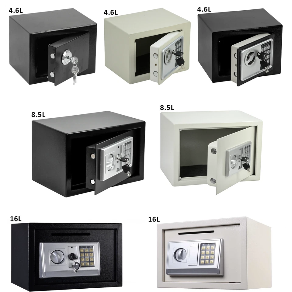 DENNY INTERNATIONAL Cassetta di sicurezza elettronica in acciaio sicura alta sicurezza cassetta di sicurezza per denaro elettronica home office