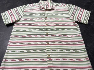 Orvis Shirt Mens Size XL Red Green Desert Aztec Navajo Southwestern Casual - Picture 1 of 11
