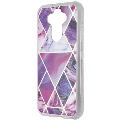 MyBat Premium Hybrid Case for LG K31 / Aristo 5 / Fortune 3 - Pink Geo Swirl - Image 1 of 3