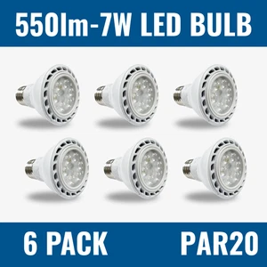 PAR20 LED Bulb – 7W (50W Equivalent), 5000K Daylight, 500 Lumens, E26 Base, Dimm - Picture 1 of 2