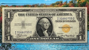 1935A $1 Silver Certificate North Africa WWII Emergency issue Fr. 2306 XF - Picture 1 of 2