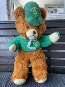 Werder Bremen Germany seltenes Vintage Sammlerstück Teddybär mit Mütze - Bild 1 von 4