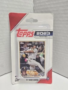 Set squadra Topps 2023 San Diego Padres SIGILLATO 17 carte da baseball MLB Juan Soto - Foto 1 di 2
