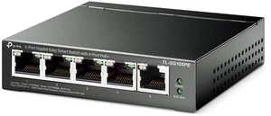 TP-Link TL-SG105PE 5-Port Gigabit (4x PoE+) L2 Smart Switch, RJ45, 65W, BRANDNEU - Photo 1/4