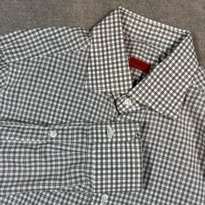 Isaia braun kariert Baumwolle Button-Down Hemd Herren Größe 16/41 gebraucht, in einwandfreiem Zustand - Bild 1 von 8