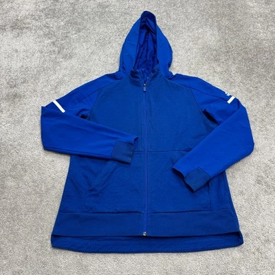 Adidas Climalite Full Zip Hoodie Jacket Mens Medium Royal Blue Active Athletic - Image 1 of 4