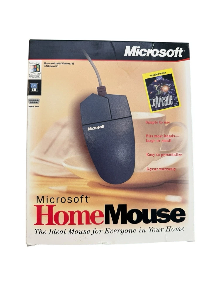 Vintage Microsoft Home Mouse 9-Pin Serial Port (Open-Box) - Image 1 of 4