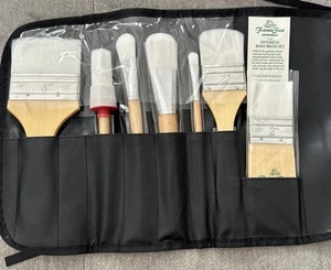 NEU FantaSea Cosmetics 7-teiliges synthetisches Körperpinsel-Set in Deluxe Roll-up-Etui - Bild 1 von 4