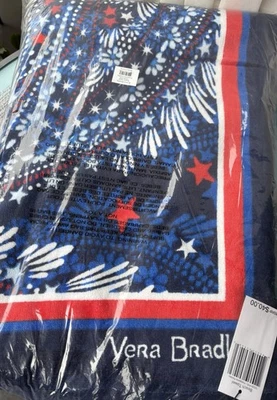 New in Packaging Vera Bradley FIREWORKS PAISLEY Beach Towel Great Gift for Grads - Image 1 of 4