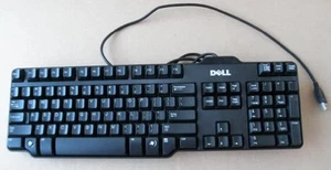 Clavier filaire Dell 105 touches USB UK ( 0J4623 RT7D50 ) OCCASION - Photo 1/2