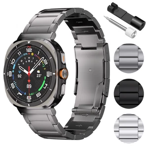 Titanium Band For Samsung Galaxy Watch Ultra 47mm - Silver / Black / Gray - Picture 1 of 25
