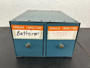 Vintage Sprague Capacitor Metal Drawers Display Case   no3 - Picture 1 of 6