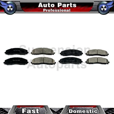 Подходит для Ford F-250 Super Duty 2013-2017 комплект из 2 передних задних дисковых тормозных колодок с электроприводом - Изображение 1 из 3