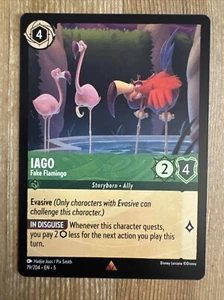 Disney Lorcana Iago Fake Flamingo 79/204 Rare Shimmering Skies Non-Foil - Picture 1 of 2
