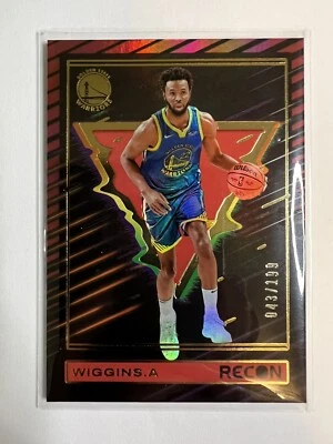 2023-24 Panini Recon Andrew Wiggins Holo Red 043/199 #57 Warriors - Image 1 of 2