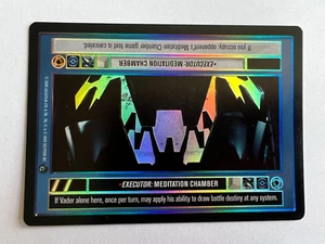 Decipher Star Wars CCG FOIL INSERT Executor: Meditation Chamber RARE - Picture 1 of 2