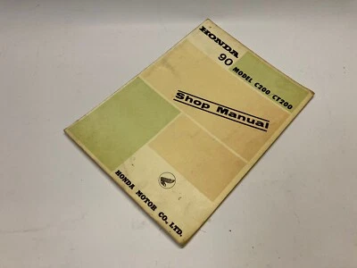 Genuine 1965 Honda Motorcycle Motorbike 90 - C200 & CT200 Shop Workshop Manual - Image 1 of 4